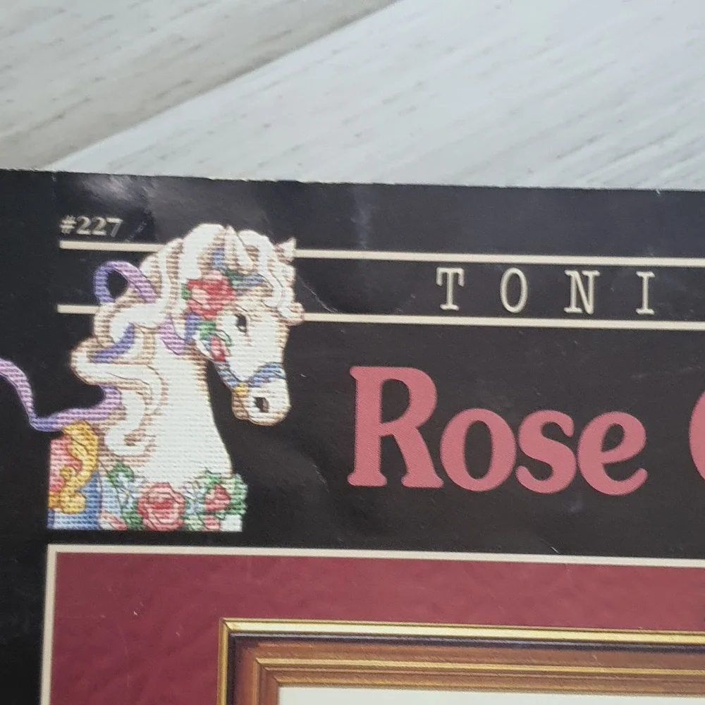 Dimensions Toni Baley Rose Carousel Cross Stitch‎ Pattern Leaflet 227 Vintage