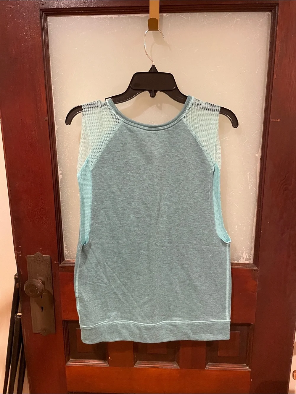 Nike Teal Sleeveless Workout Tank with Light Blue Logo