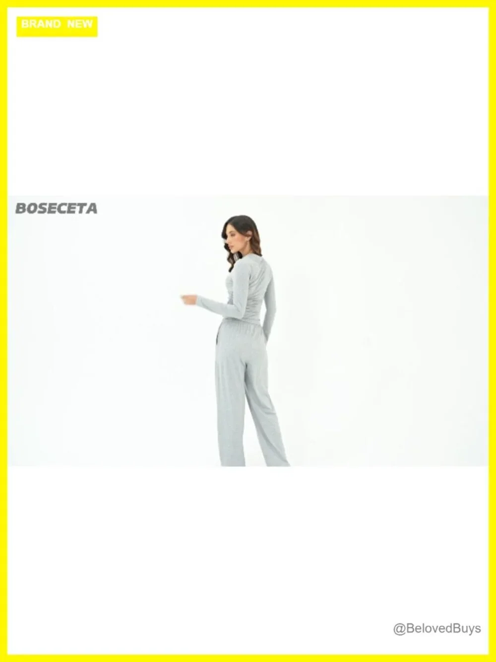 2 Piece Lounge Set Long Sleeve Wide Leg Tracksuit Casual Loungewear Matching Set