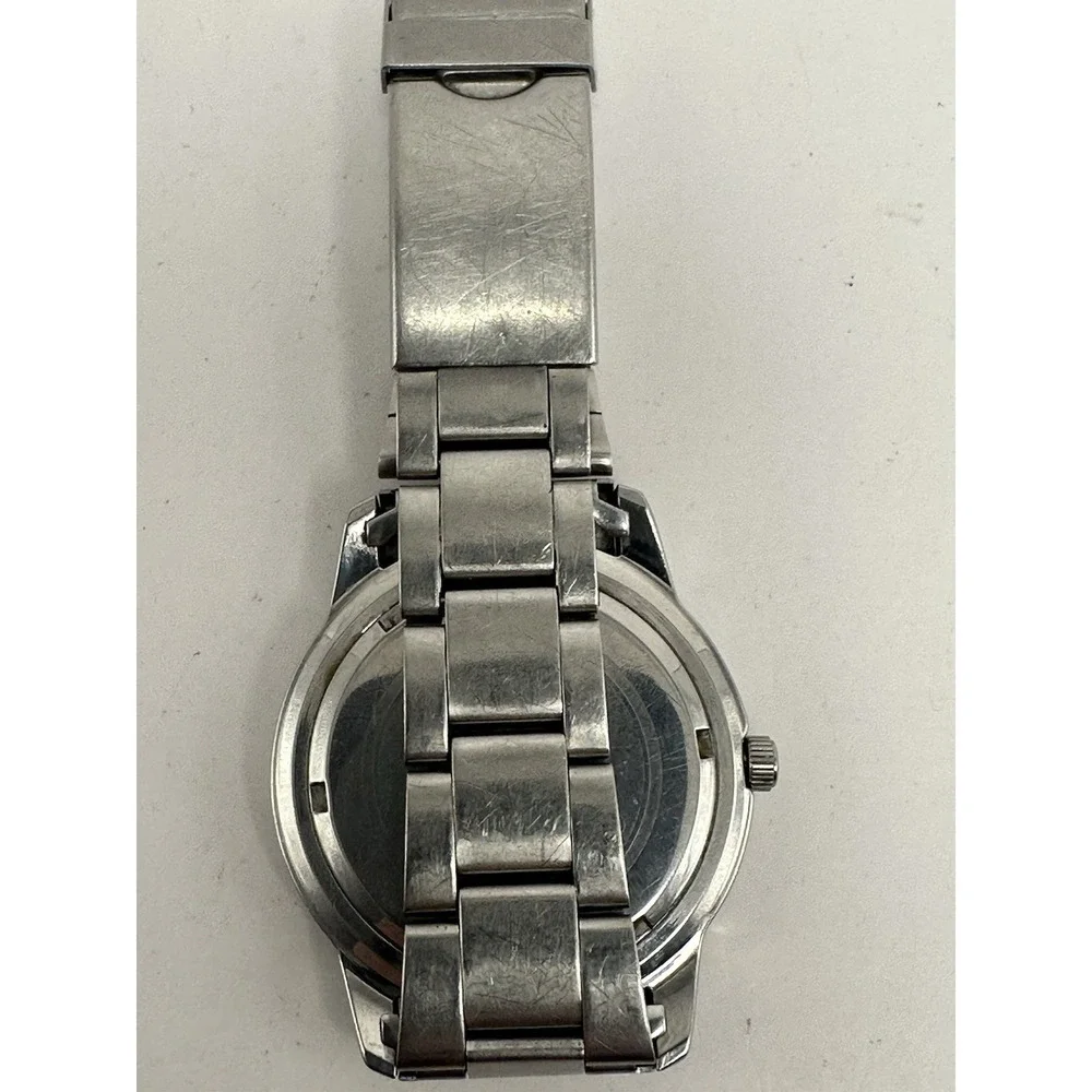 Marcel Drucker Scratched‎ Signature 21-208 Mens Watch New Battery 39MM 6.75