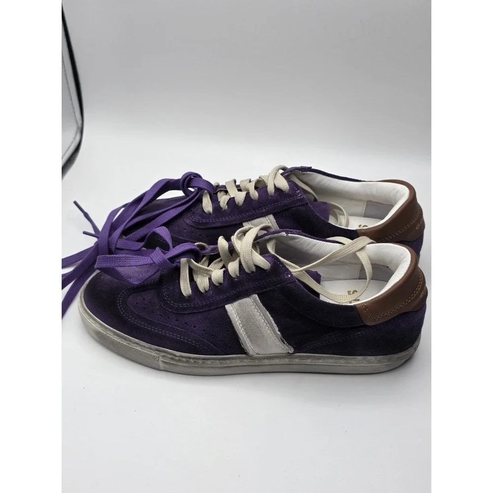 Greats Suede Charlies Sneakers Purple And White Size 6‎