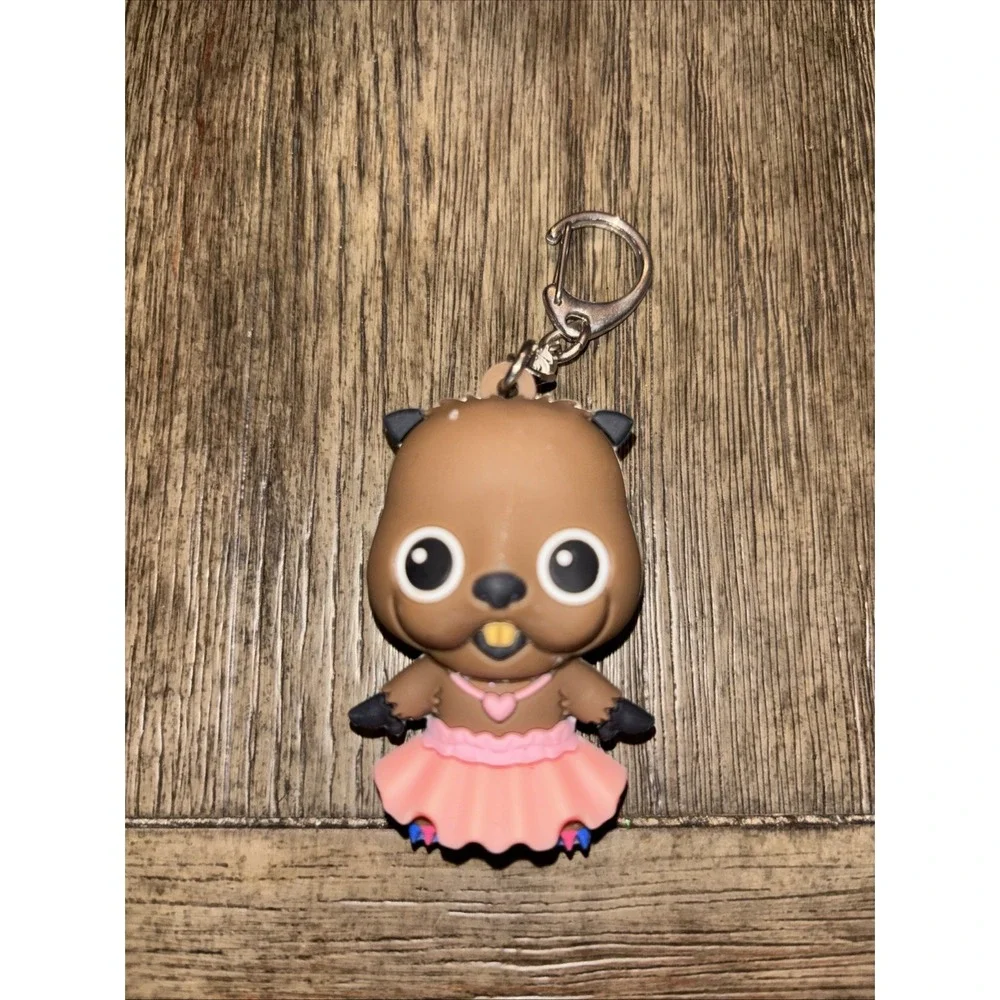 DC Bird of Prey Beaver in Tutu Figurine Bag Clip‎ Keychain 2.5