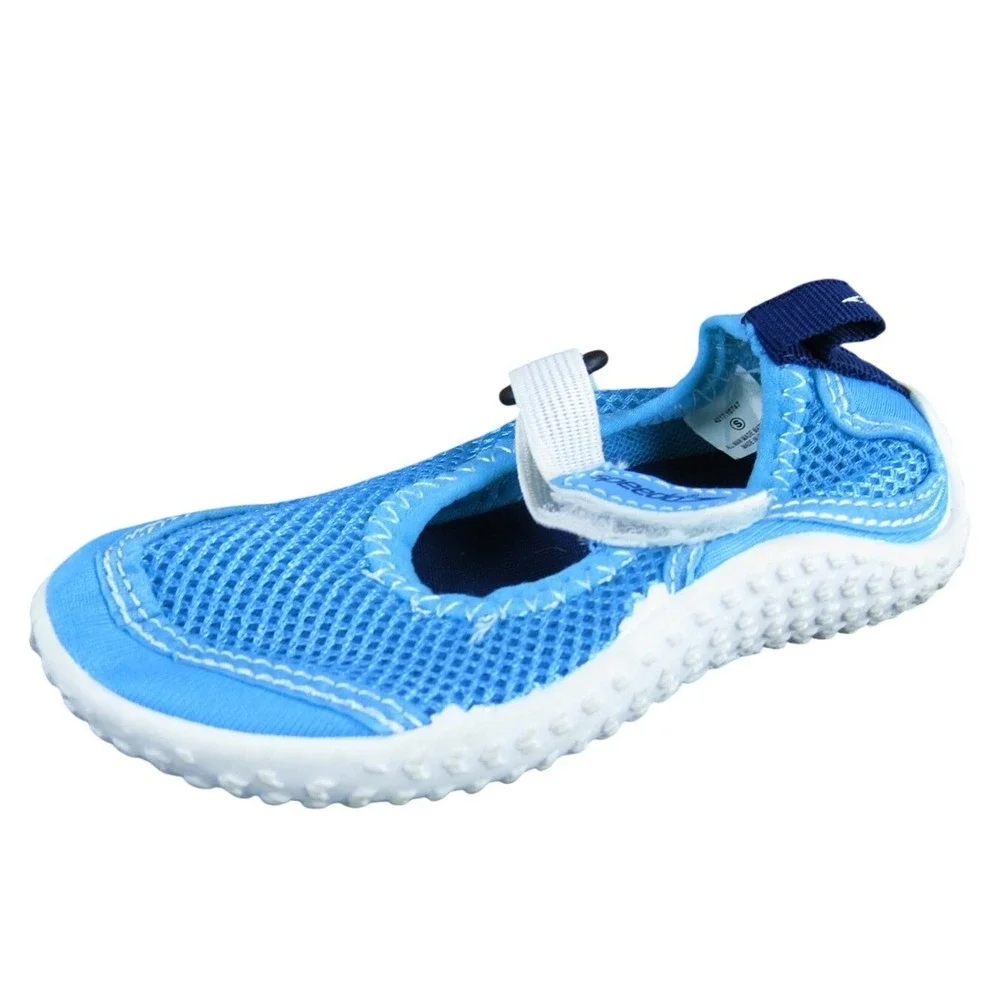 Speedo Unisex Water Flats  Sz‎ T 5-6 Medium Blue Synthetic Hook & Loop