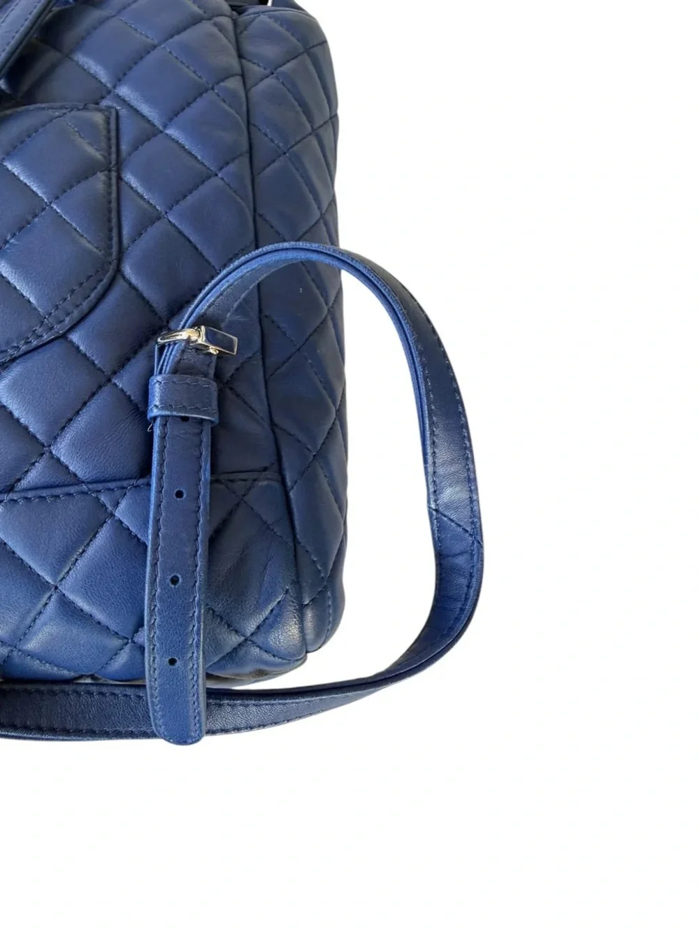 Chanel Lambskin Quilted Urban Spirit Backpack Blue