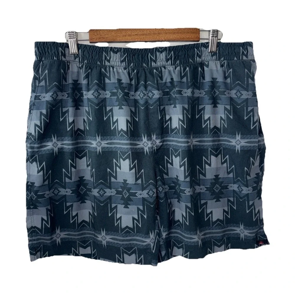 Faherty Shorelite Shorts Men's XXL Lines No Drawstring *Read Hole