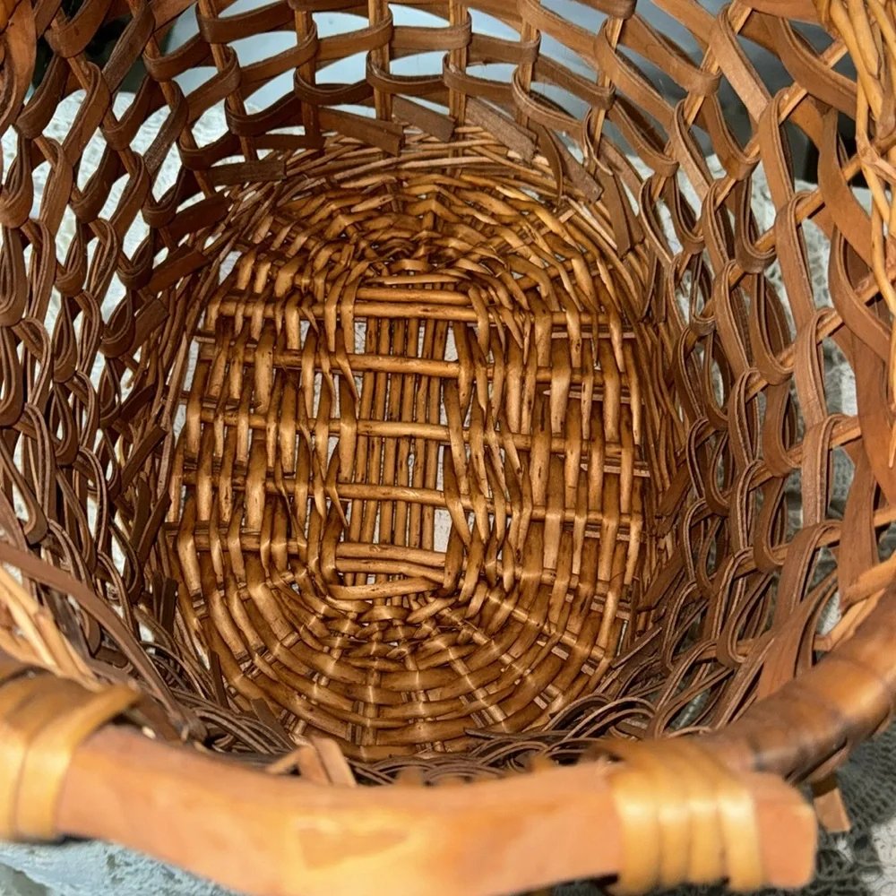 Home Interior HomeCo Woven Basket Set Tag Fishing Basket Vintage‎ Discontinued
