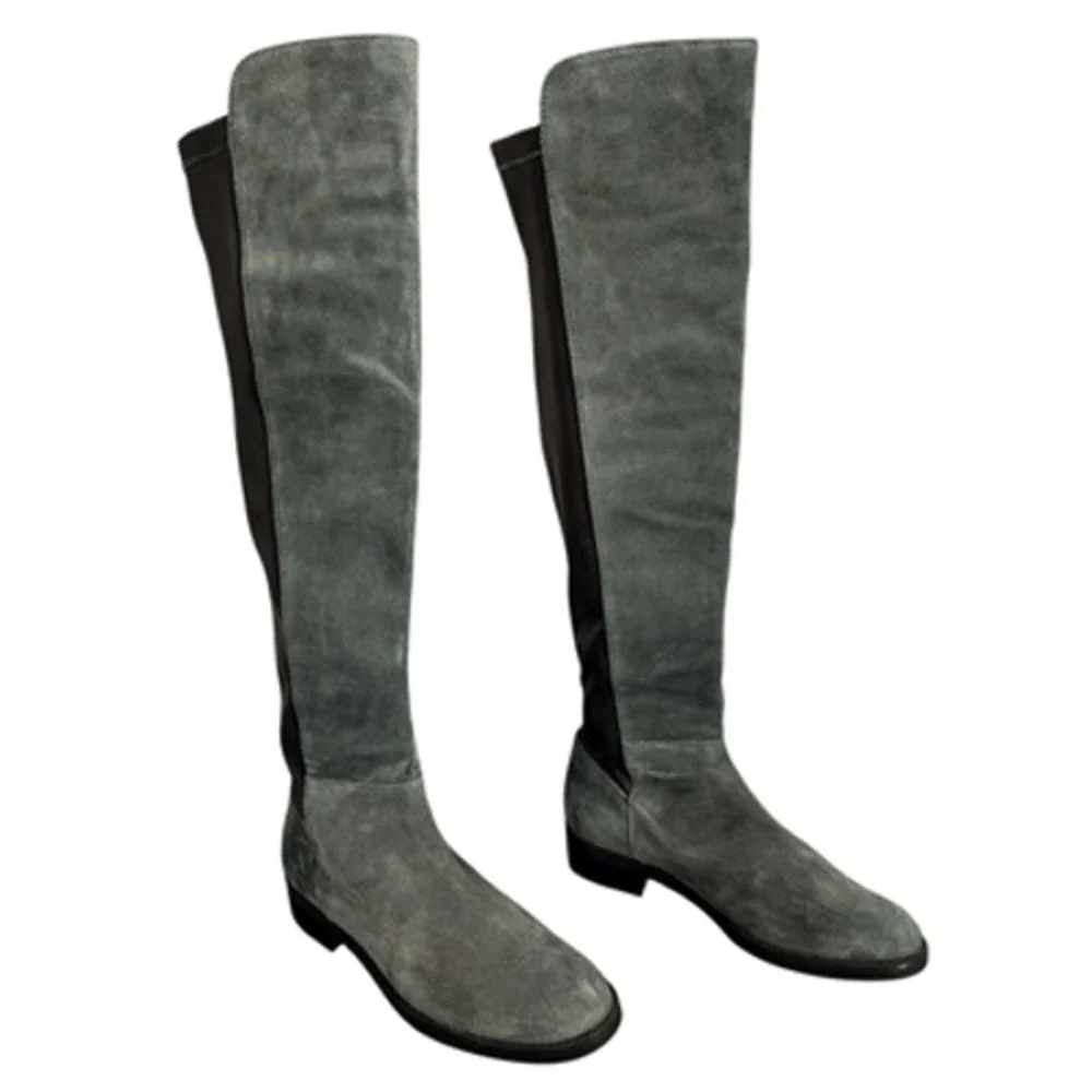 Blondo Over the Knee Boots sz 9M Women Gray Suede Waterproof‎ Riding Equestrian