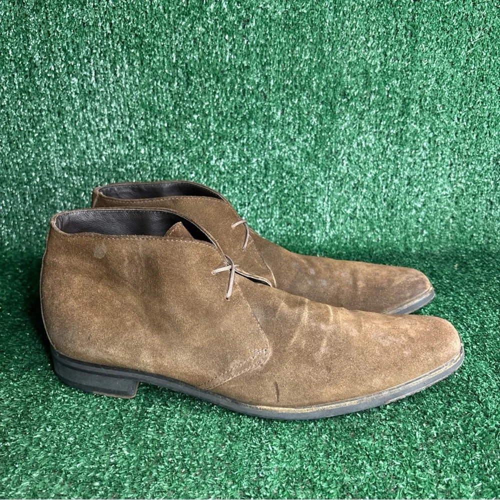Ermenegildo Zegna Brown Suede Chukka Boots Size‎ US 11