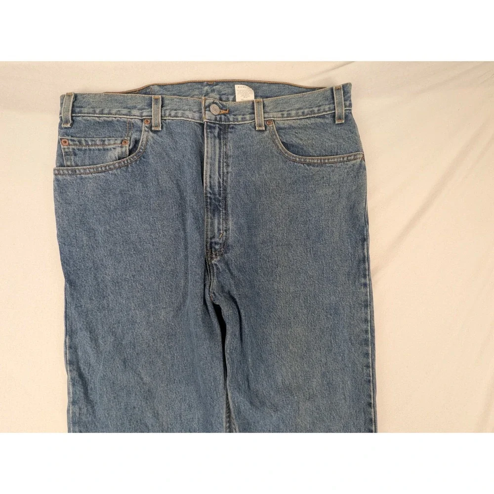 Levis 505 Regular Fit Straight Leg Jeans Mens 38x30 Med Wash Blue Y2K July 2000