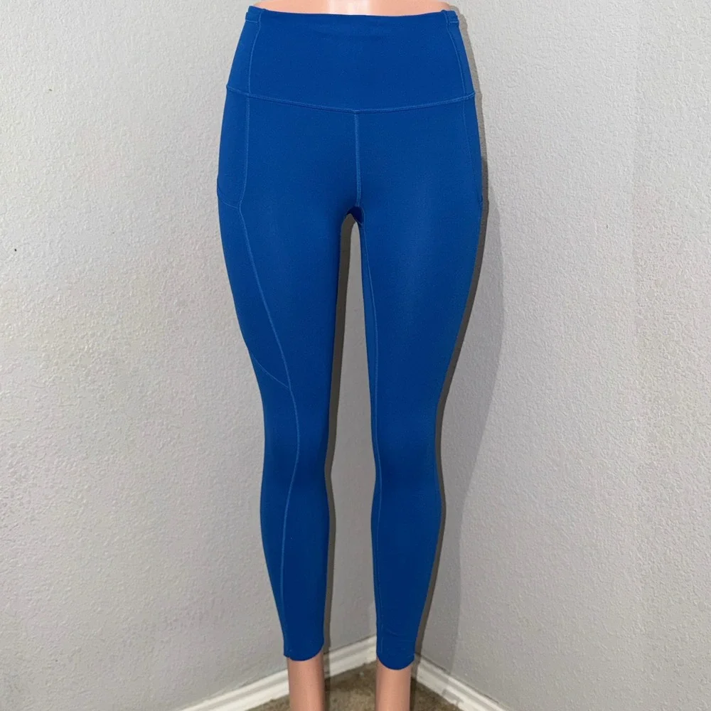 lululemon Wunder Under High Rise Tight Womens Size 4 Blue 25