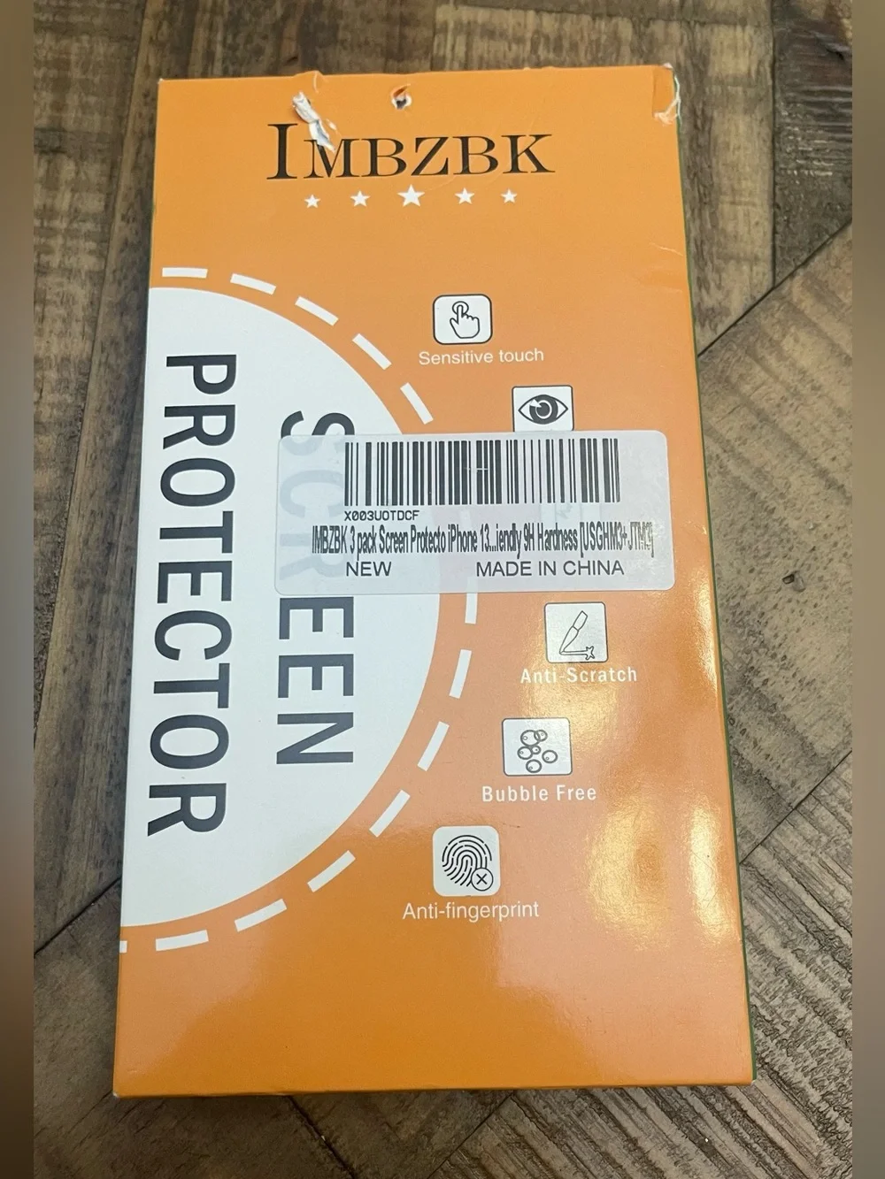 an IMBZBK 3-Pack Screen Protector for iPhone 13