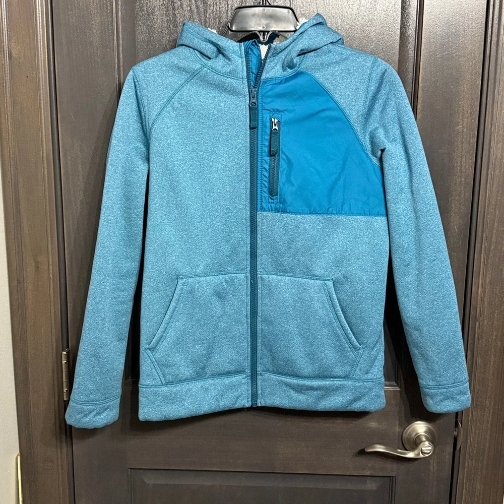 Lands' End Sherpa lined jacket big girl XL‎ 14-16 Wmns 2-4