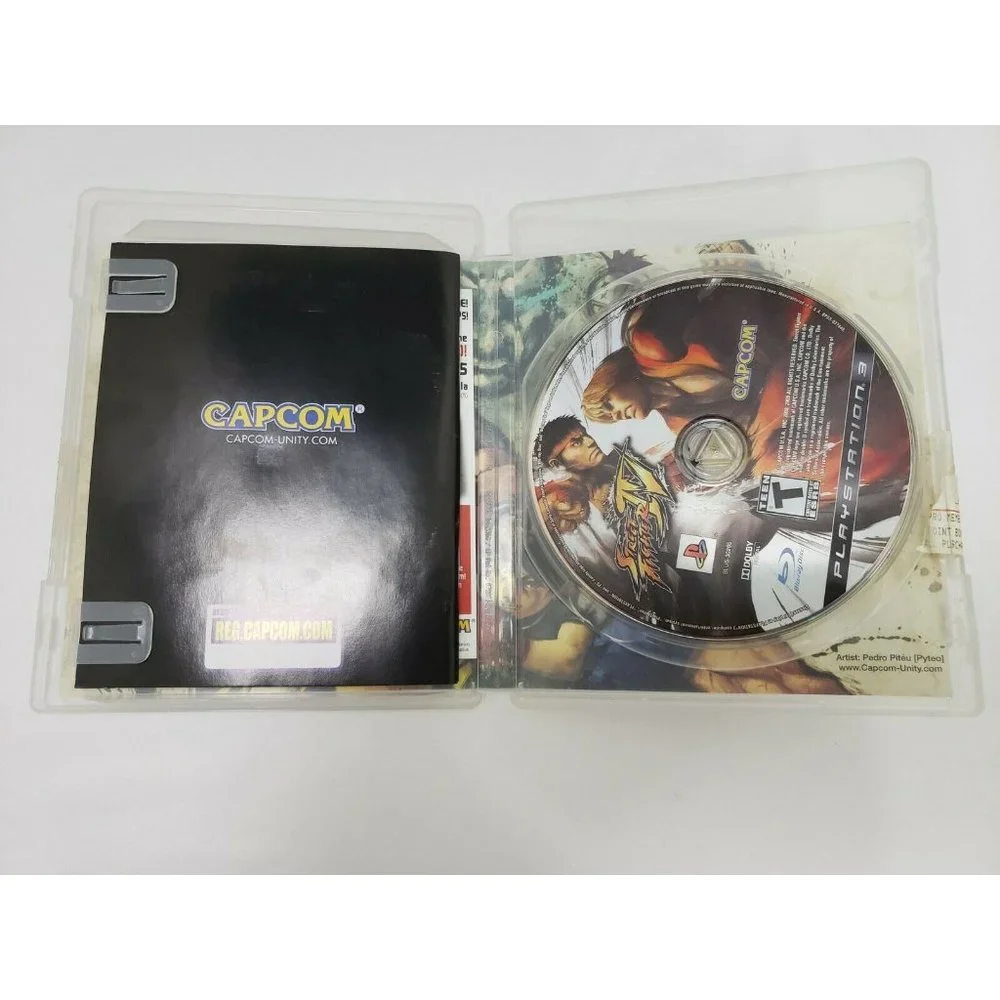Street Fighter IV 4 (PlayStation 3 PS3 MINT Complete CIB Manual Black Label‎
