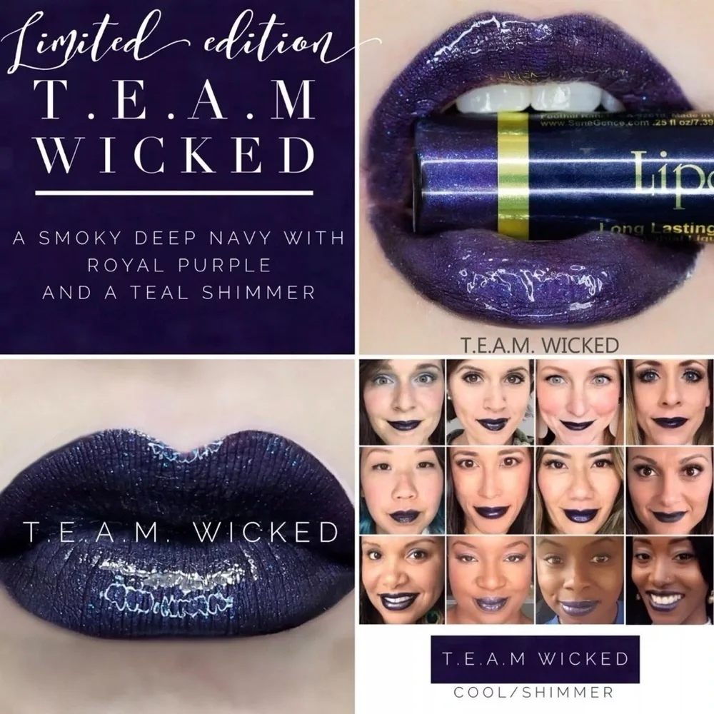 LipSense TEAM Wicked New FULL SIZE Authentic Liquid Lip Color Sealed SeneGence