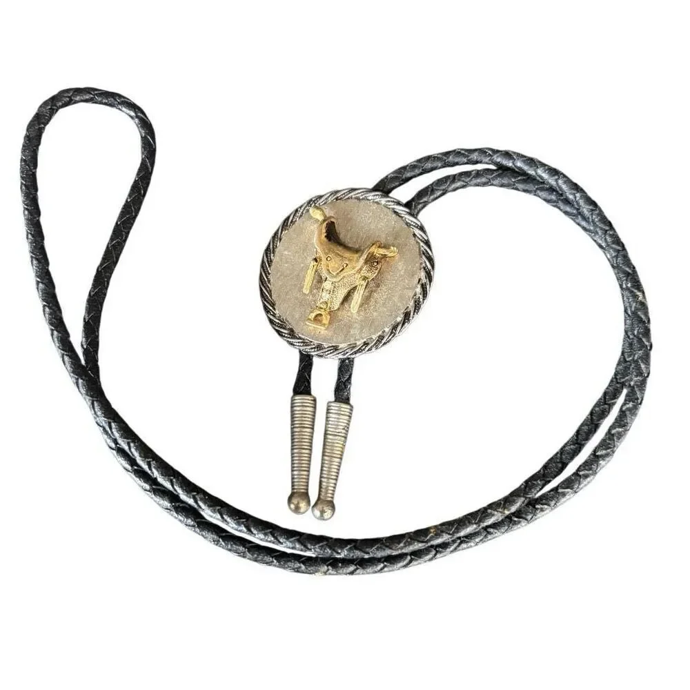 Vintage Saddle Bolo Tie