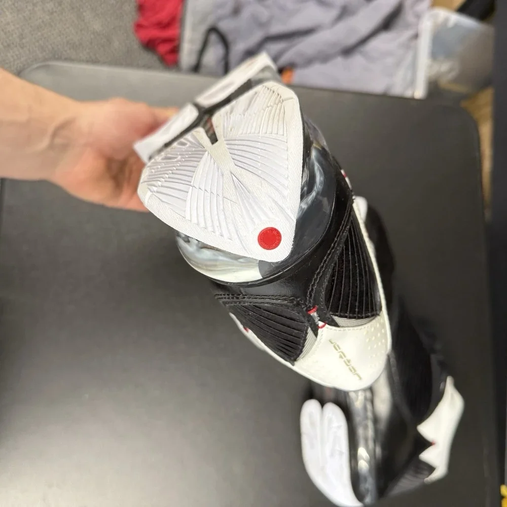 Air Jordan 2009 OG 2K9 Black White Tuxedo Vintage Mens Sneakers 343084-062 Sz 13