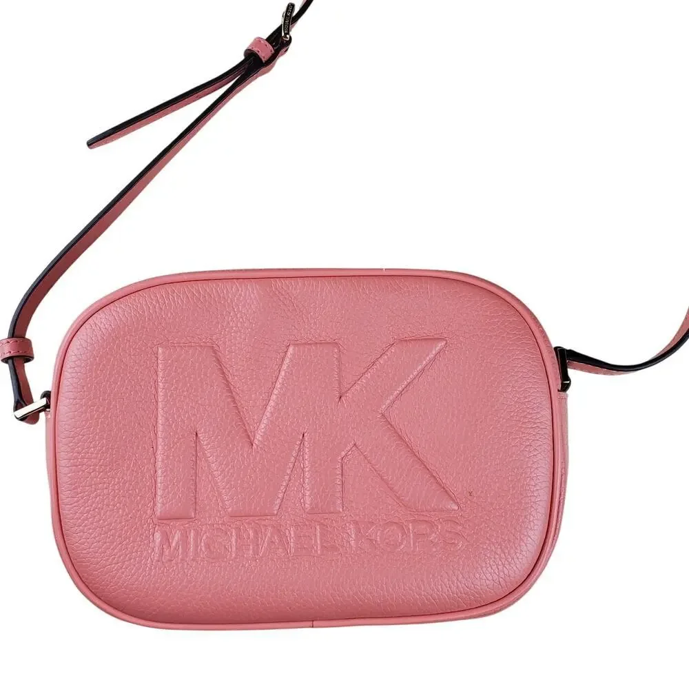 MICHAEL KORS | Jet Set | Sherbet | Medium Embossed Leather | Crossbody Bag