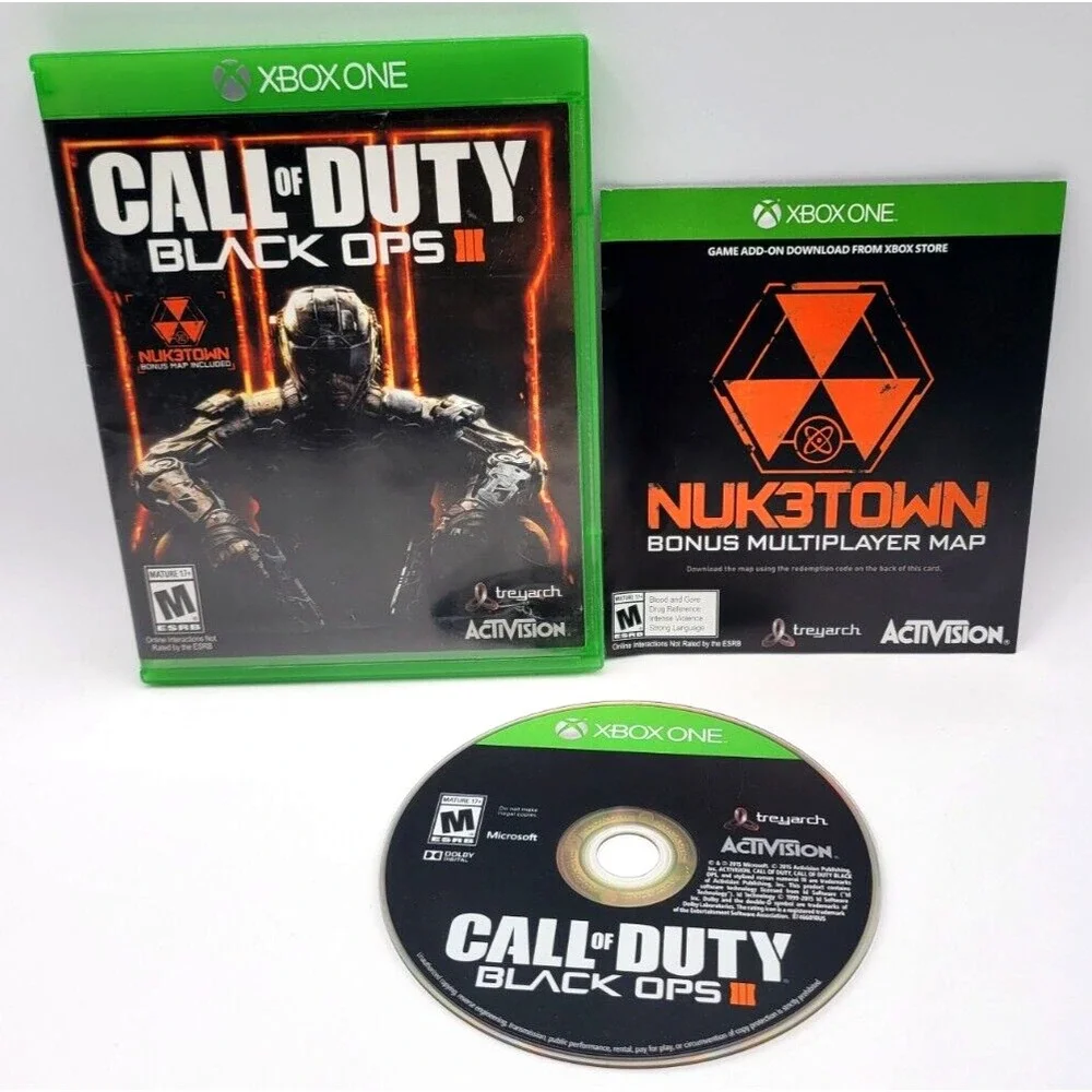 CALL OF DUTY BLACK OPS III‎ XBOX One Game CIB Complete In Box