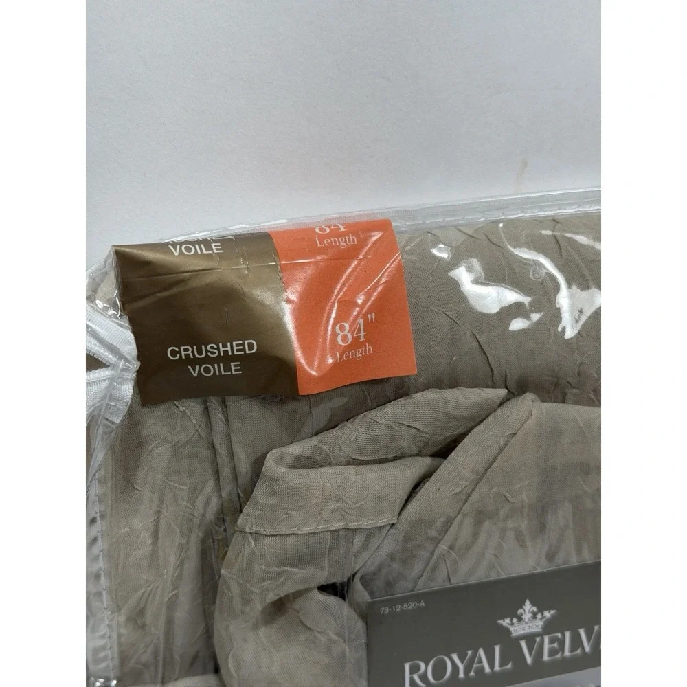 JCP‎ Royal Velvet Grommet Panel Crushed Voile 50