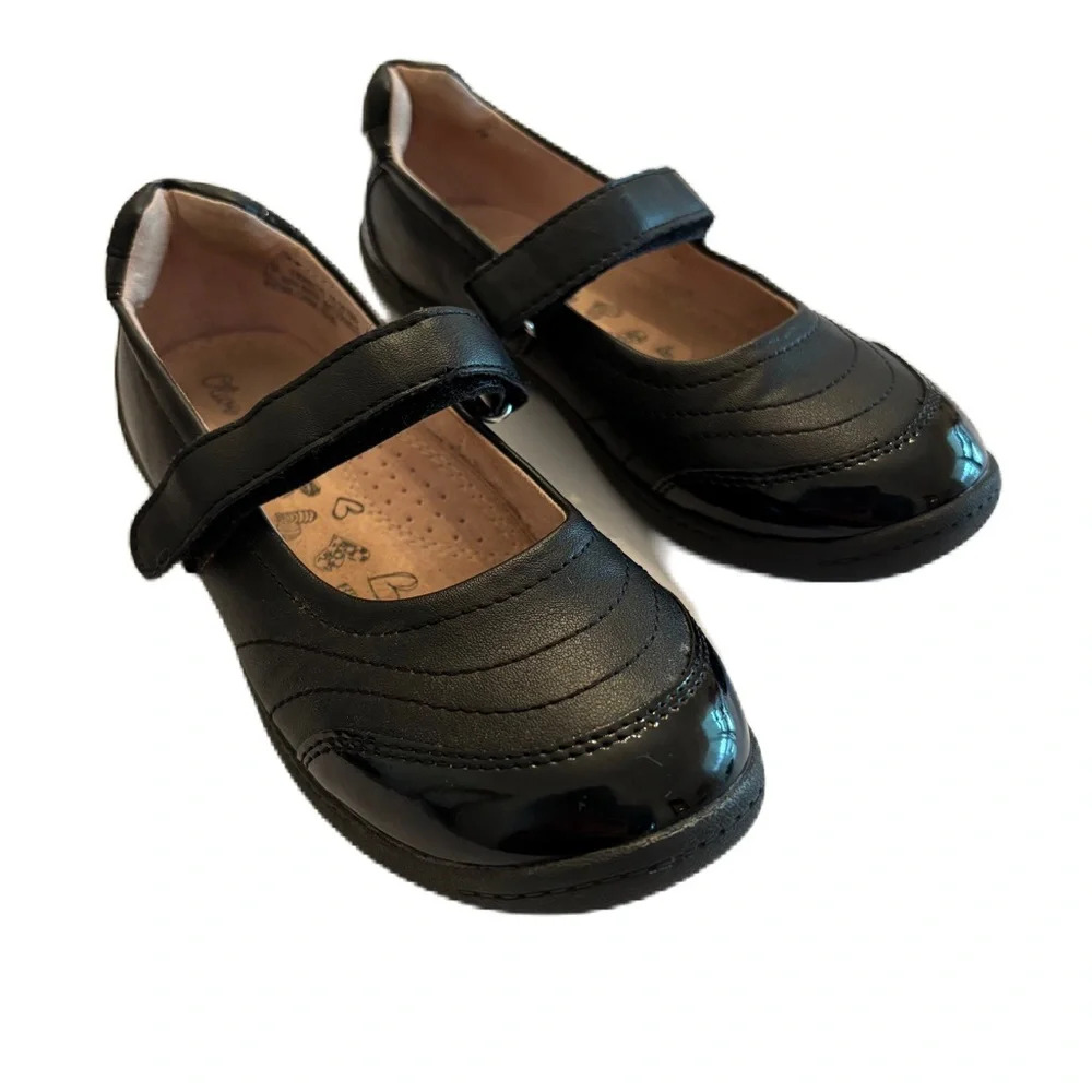 Olive & Edie Black Francis Mary Jane Flat Size Little Girl 1