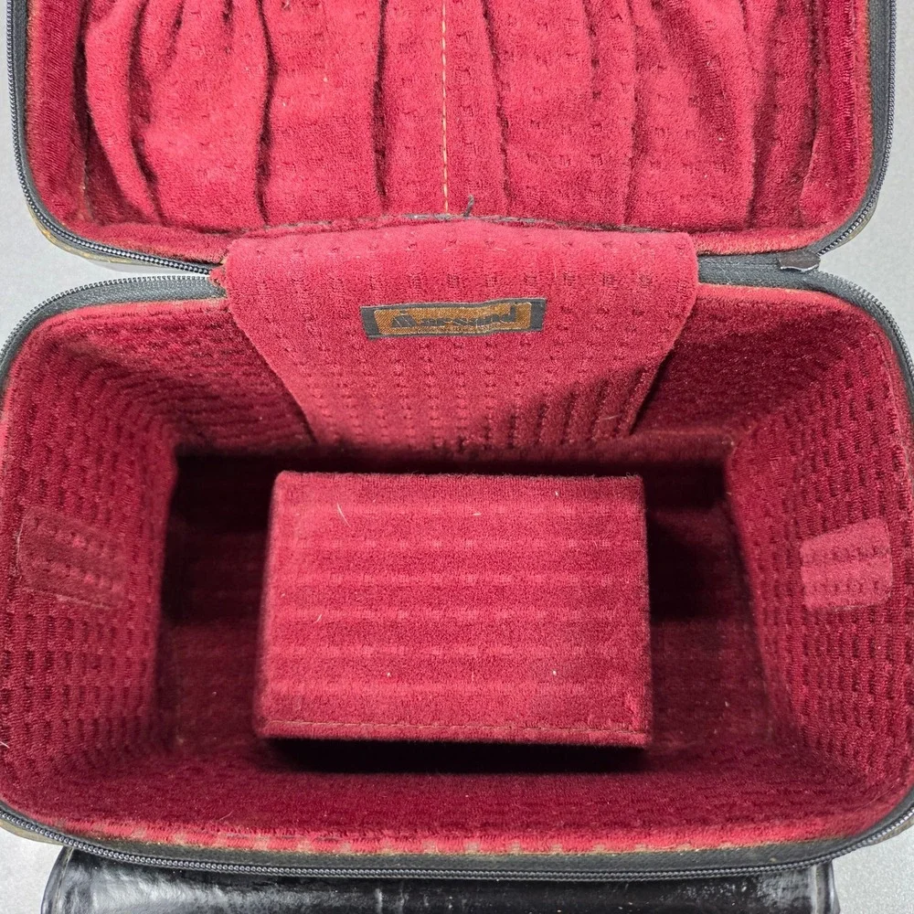 Marsand Camera Bag Medium Vintage Faux Leather Velvet Lined