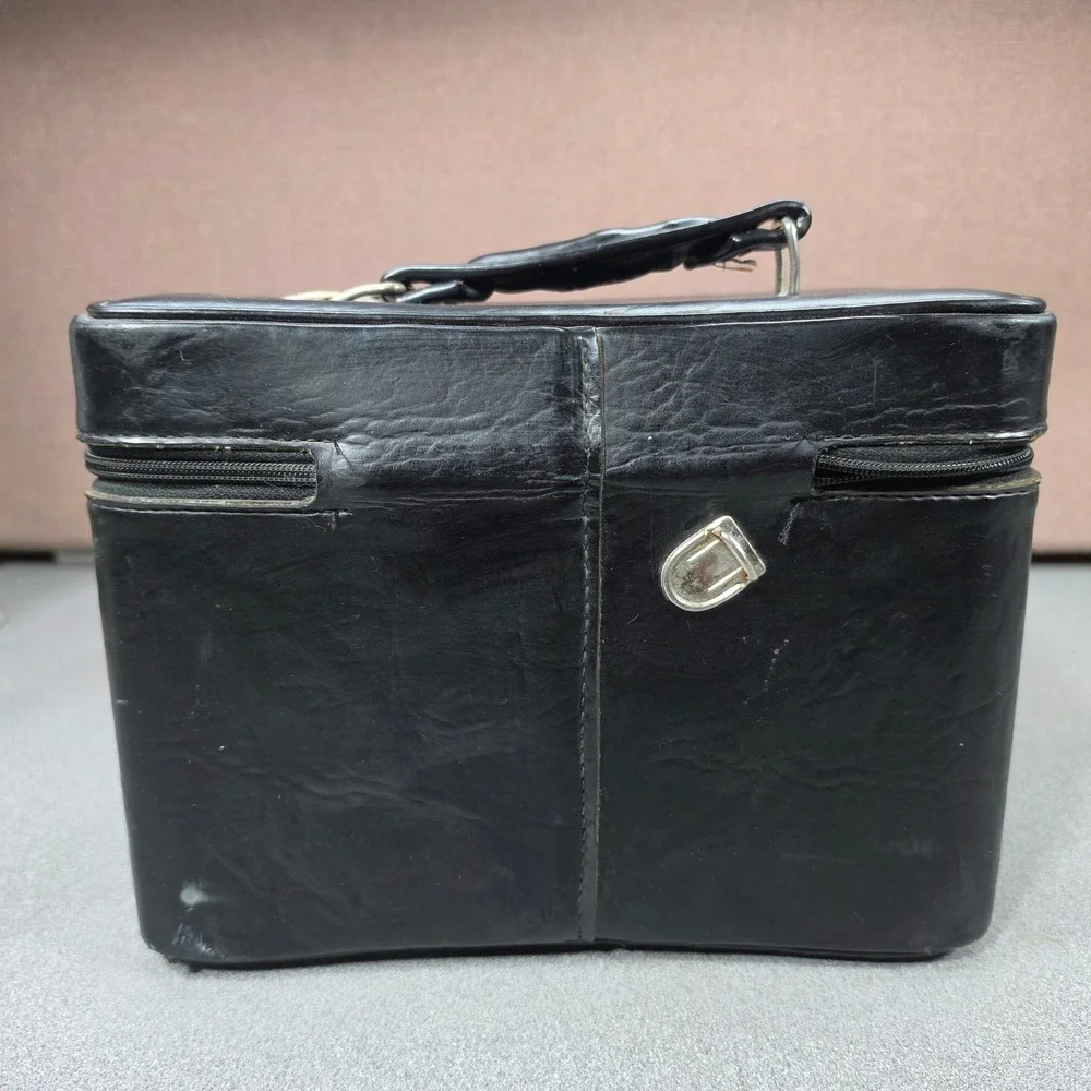 Marsand Camera Bag Medium Vintage Faux Leather Velvet Lined