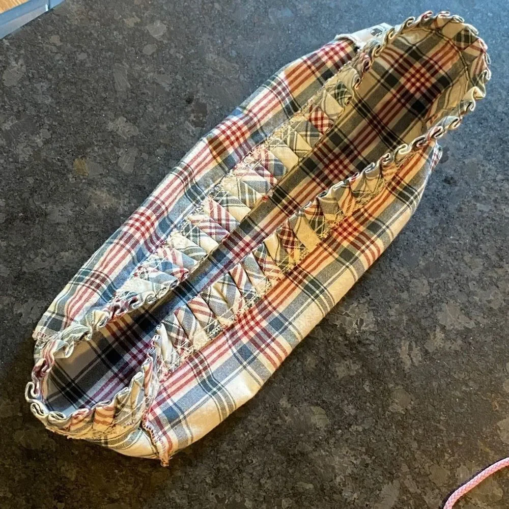 Longaberger plaid fabric
