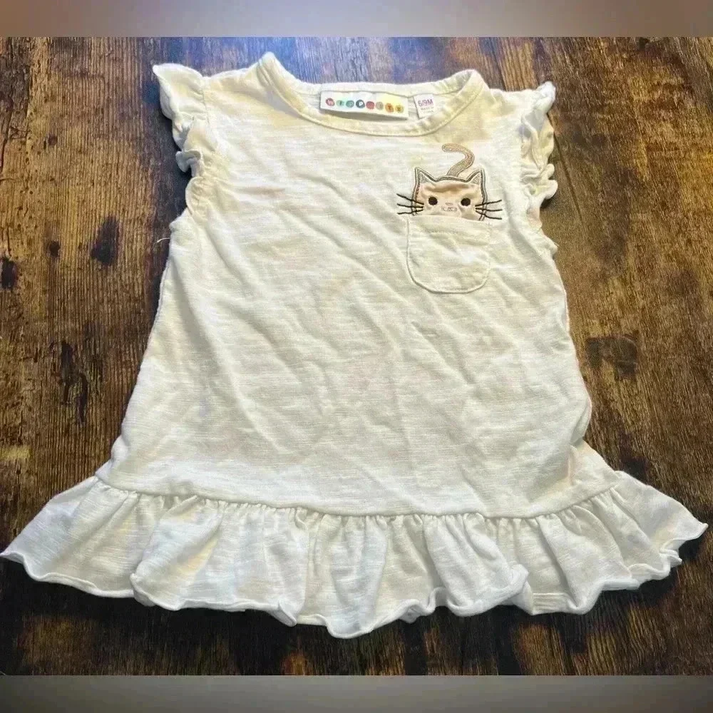 WIPPETTE | baby girl cat dress. Size: 6/9M