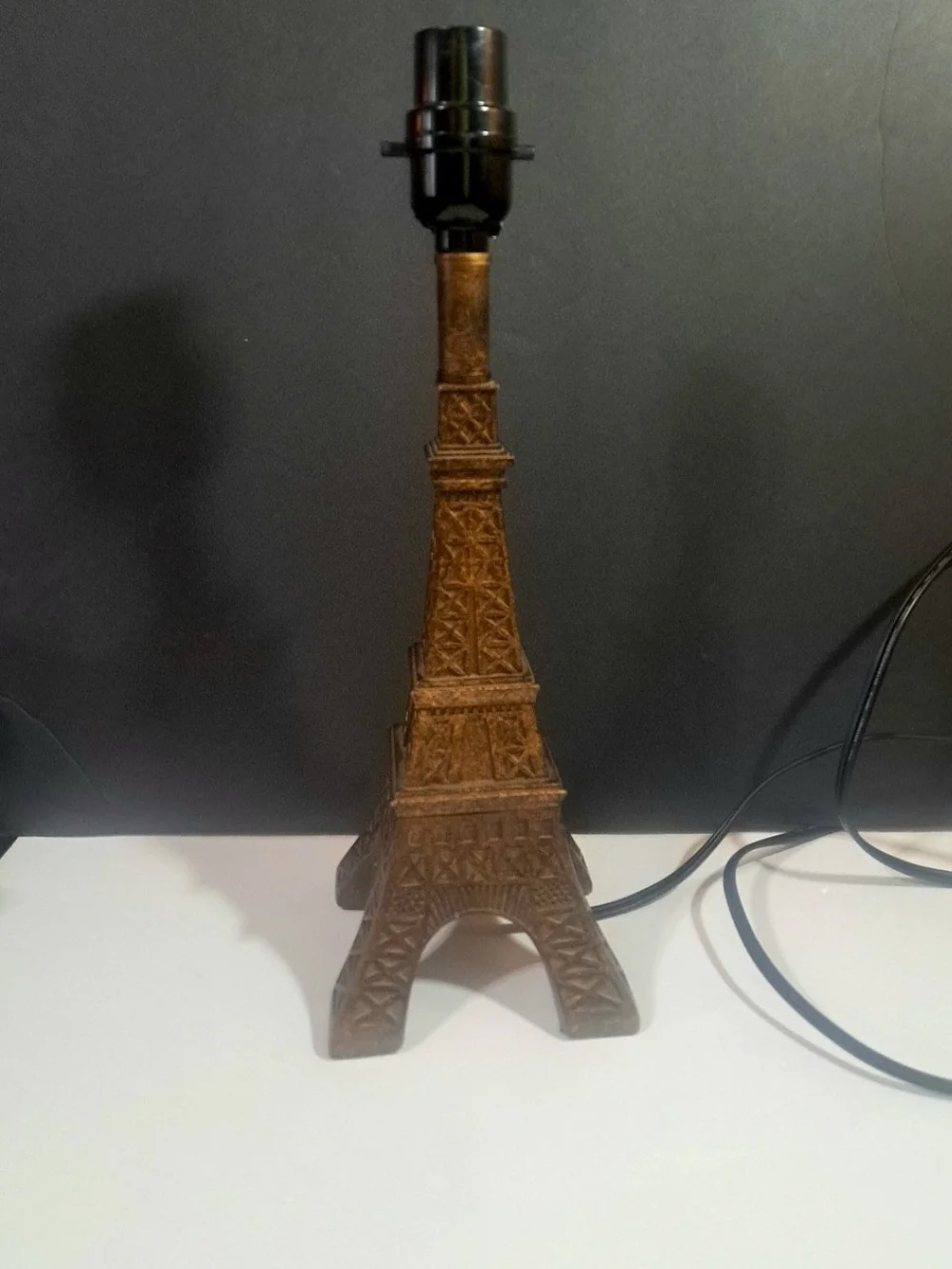 Parisian France French Eiffel Tower Faux Bronze Reproduction Lamp Small Desktop