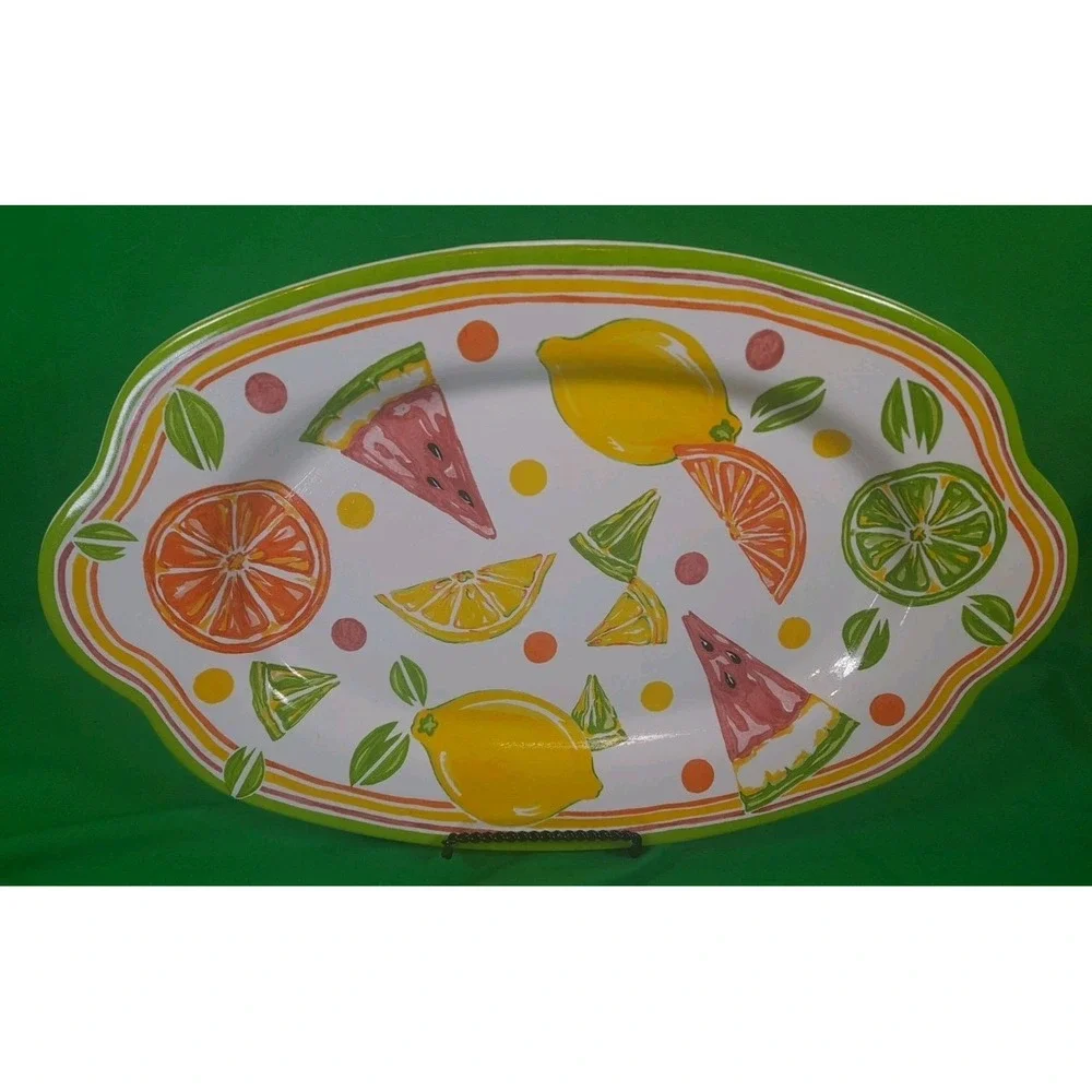 PartyLite ceramic platter