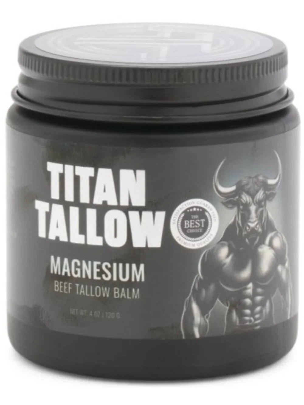 TITAN TALLOW Unscented Beef Tallow Balm With Magnesium for Skin, Muscles, Sleep
