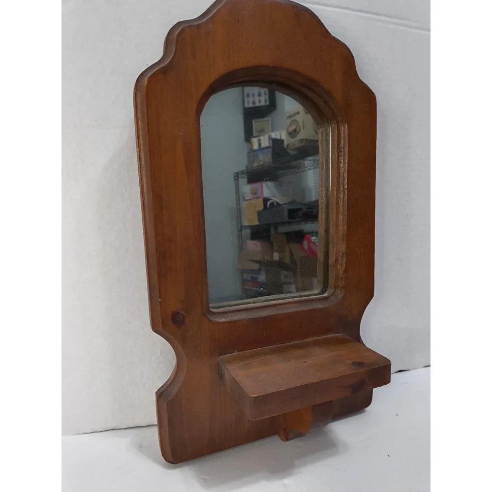 Mirror Image vintage wood