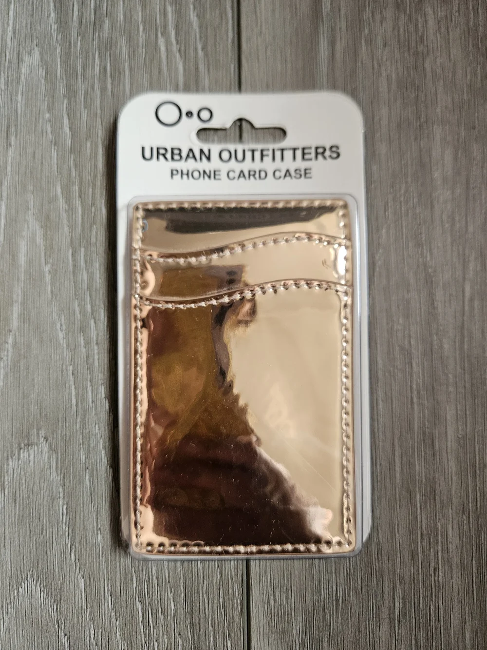 🌟 4/10$ Urban Outfitters Rose Gold Metallic Phone Card Sleeve