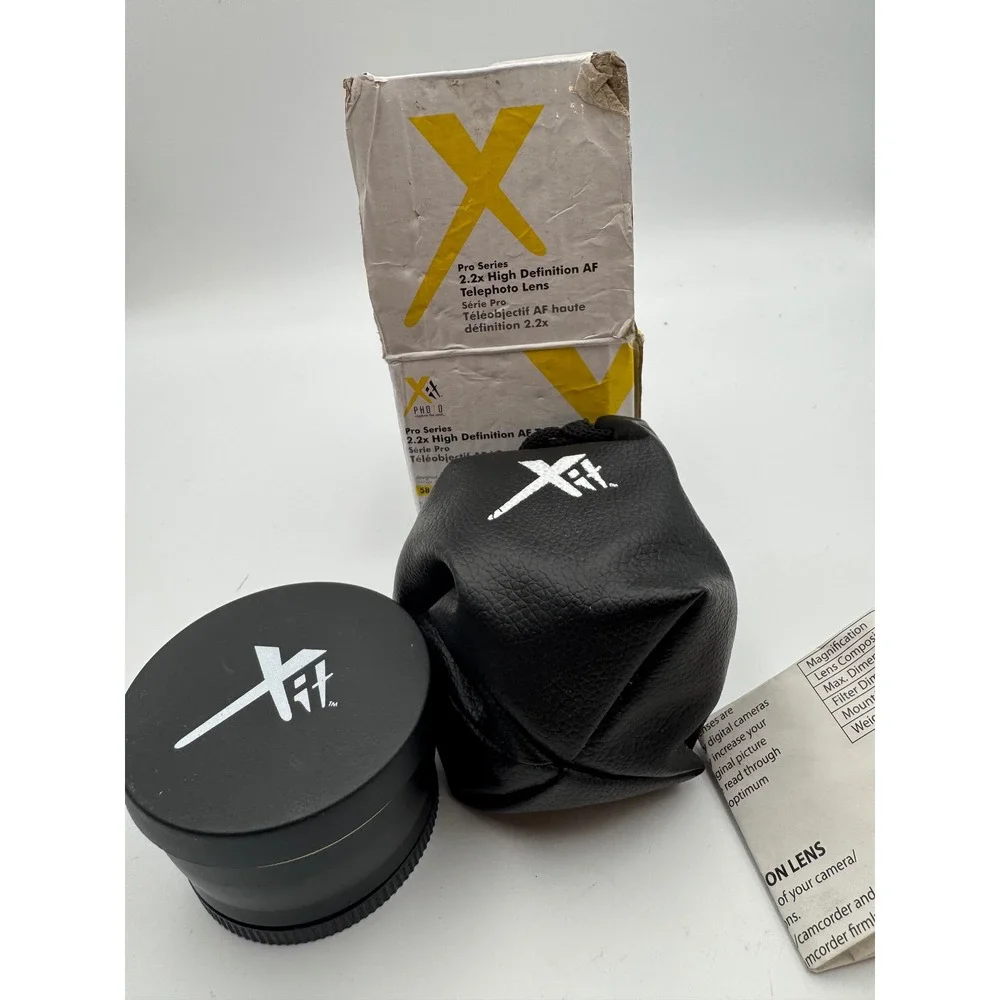 Xit Pro Series 2.2x High Definition AF Telephoto Lens 58mm Black Mount Accessory