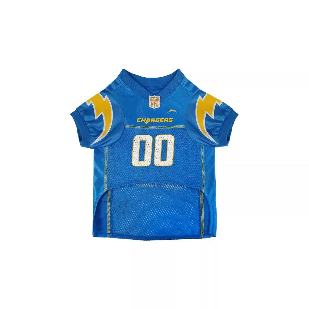 Pets First NFL Los Angeles Chargers Mesh Dog Jersey Size XL NWT Blue Football‎