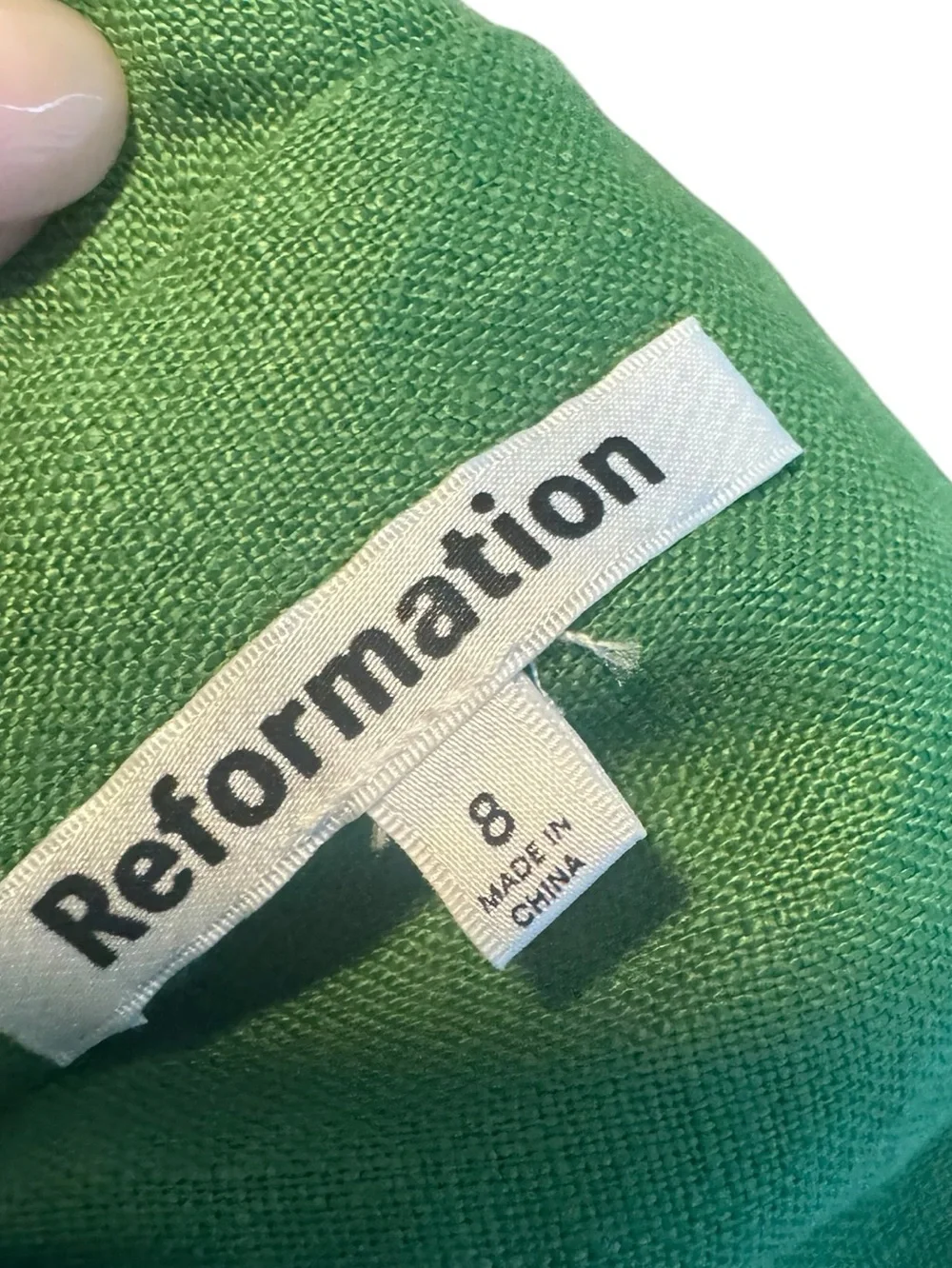 Reformation kelly green