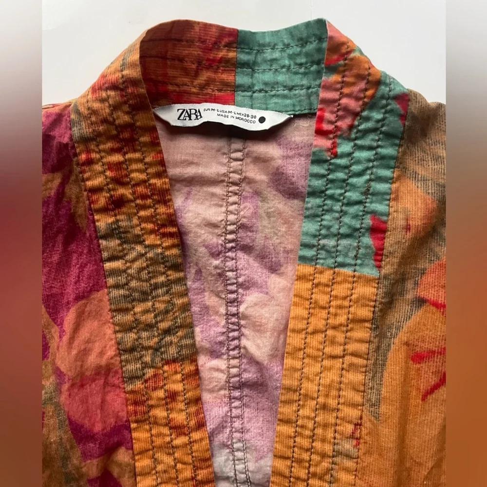 Zara patchwork kimono