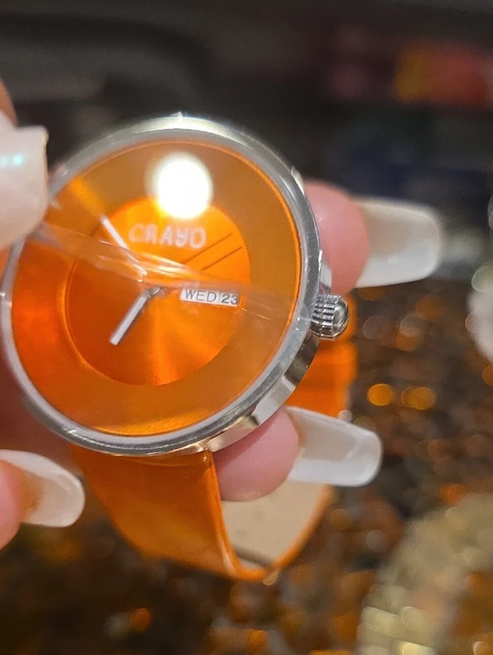 Orange Crayo Watch New Battery