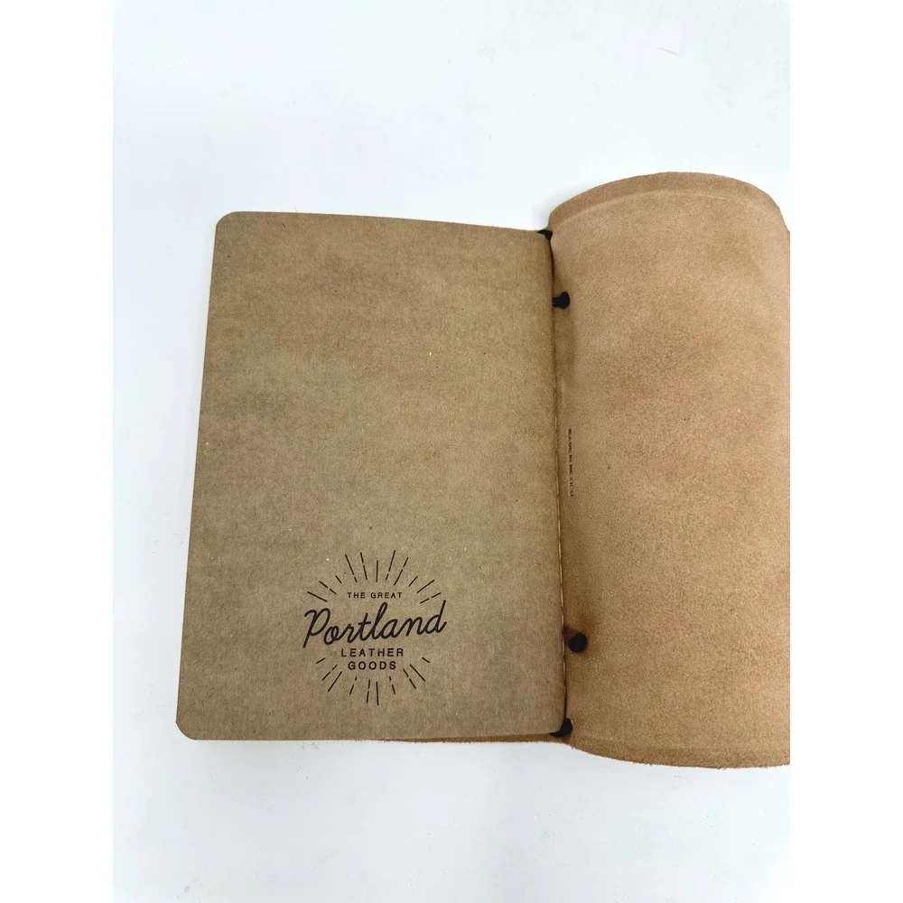 portland leather goods writing boho tan