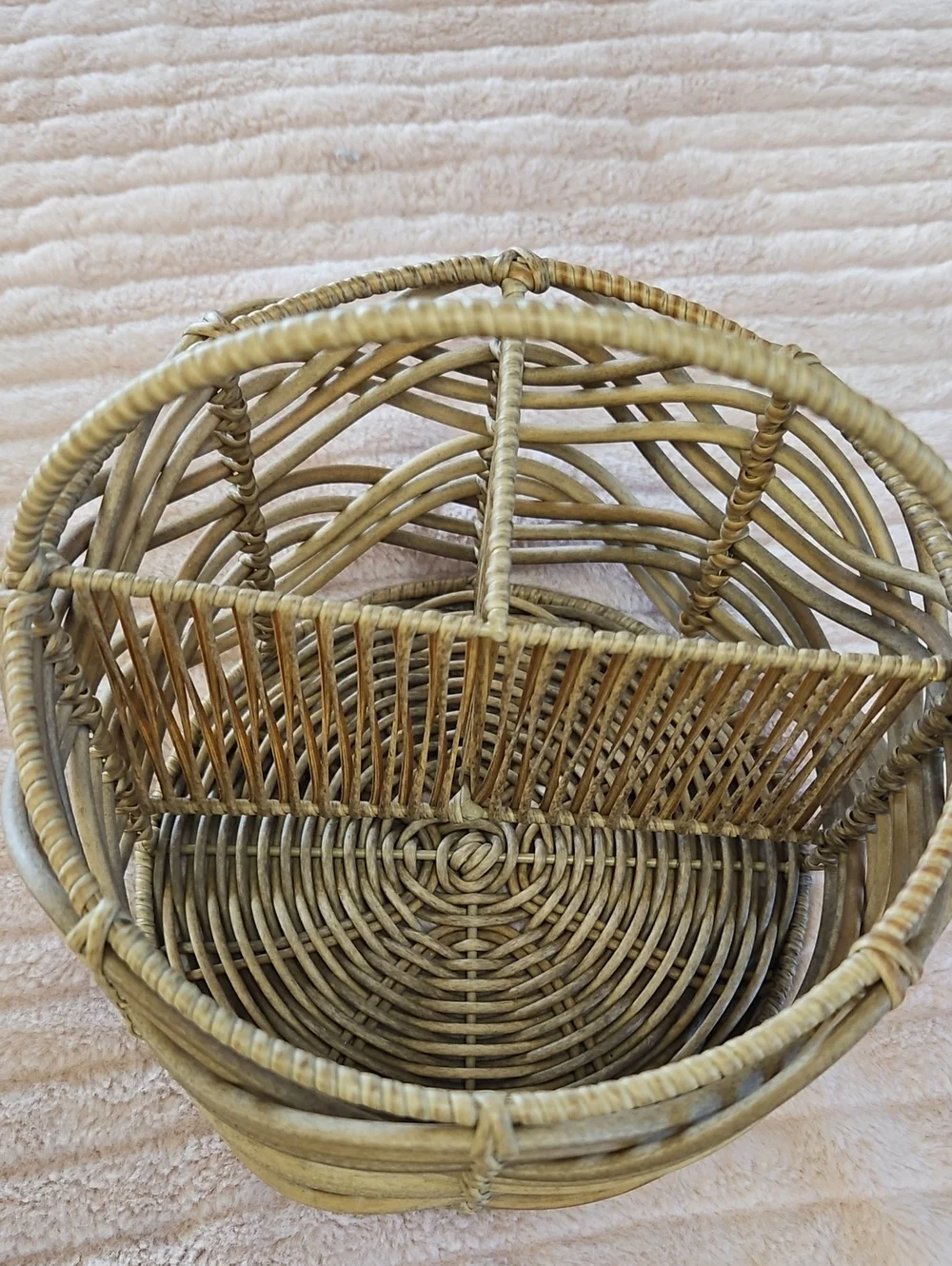 cutlery basket picnic divided