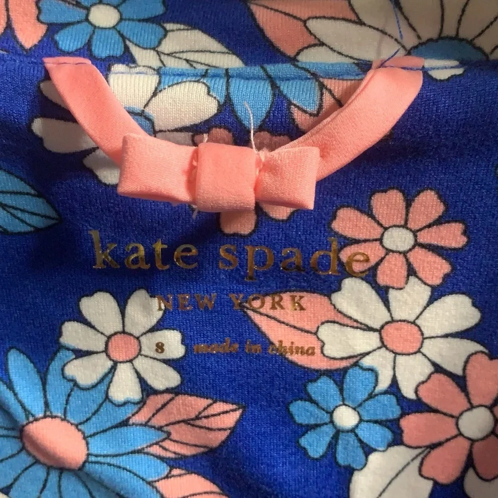 kate Spade Pajama Top Floral , Blue and Pink size Small