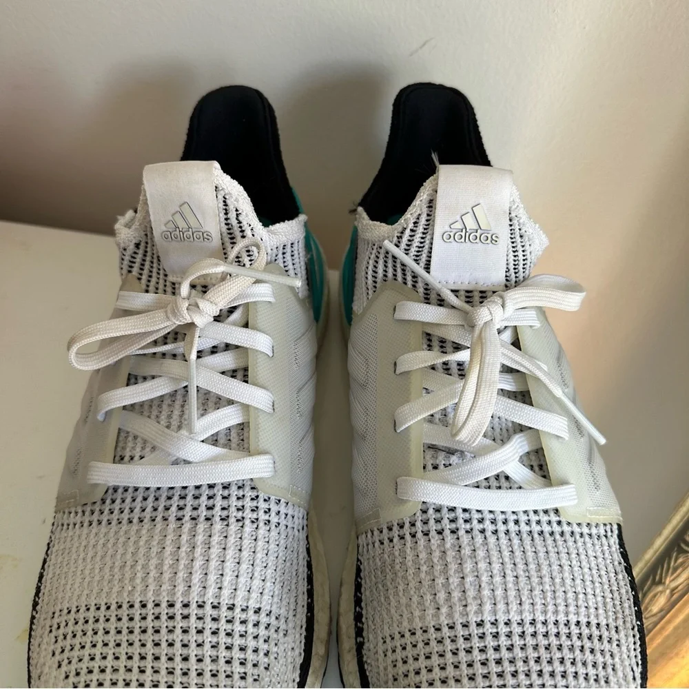 Adidas Ultra Boost 19‎ White Royal Sneakers Mens 8.5