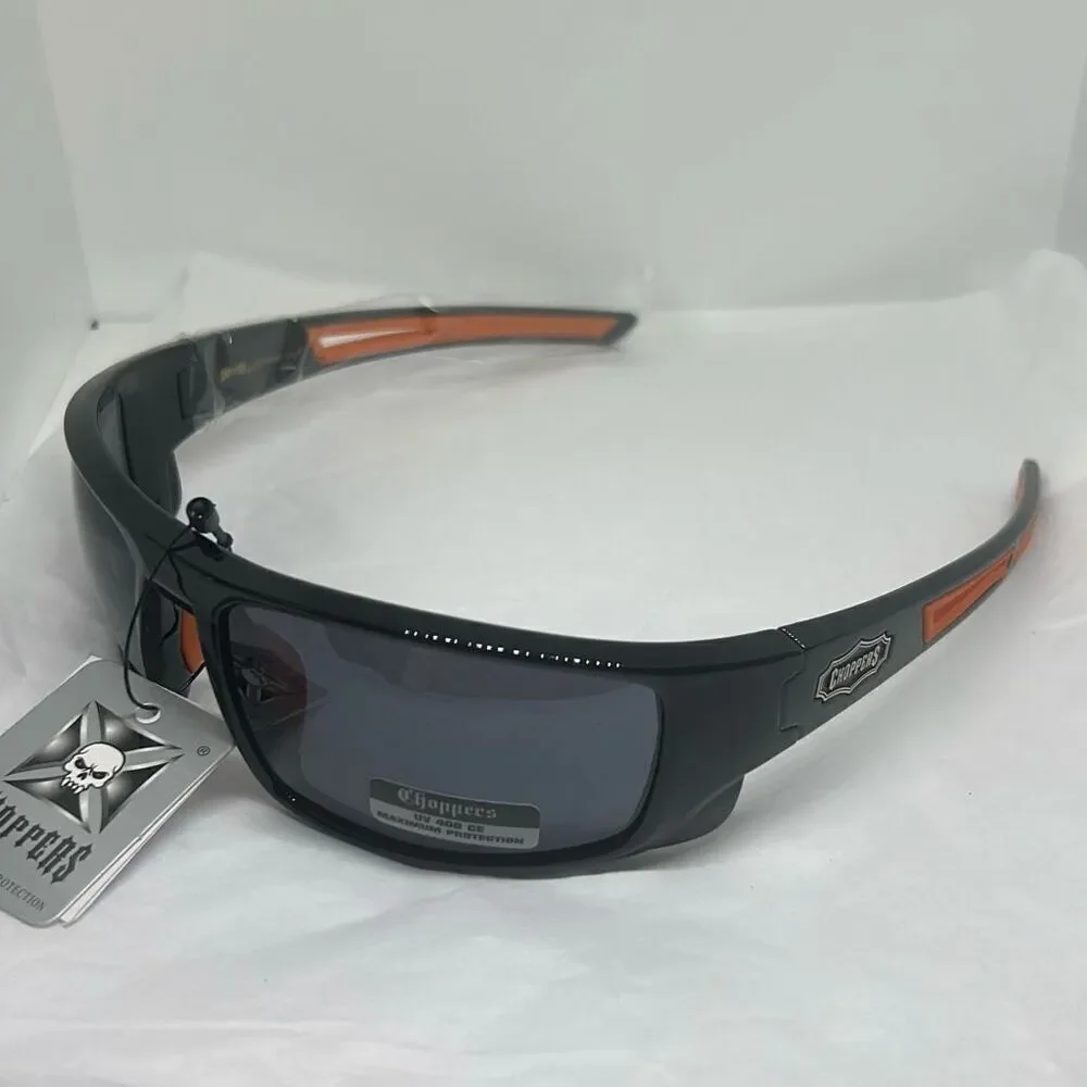 Choppers Model 6765 Wrap Sunglasses UV400 Protection Men’s Biker Style