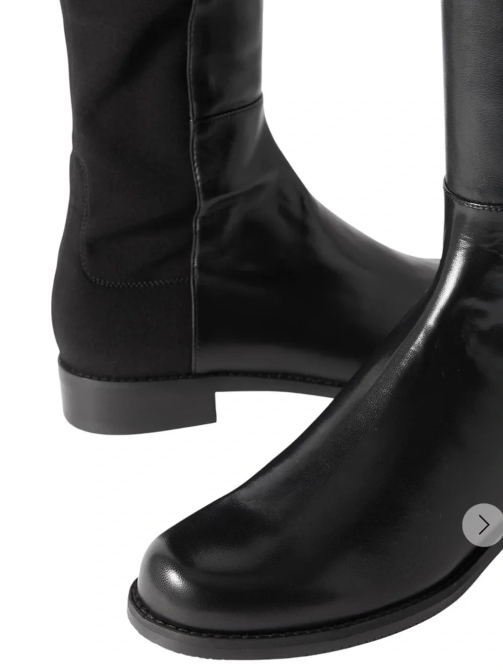 Stuart Weitzman Black Over-the-Knee Leather & stretch Boots size 6 5