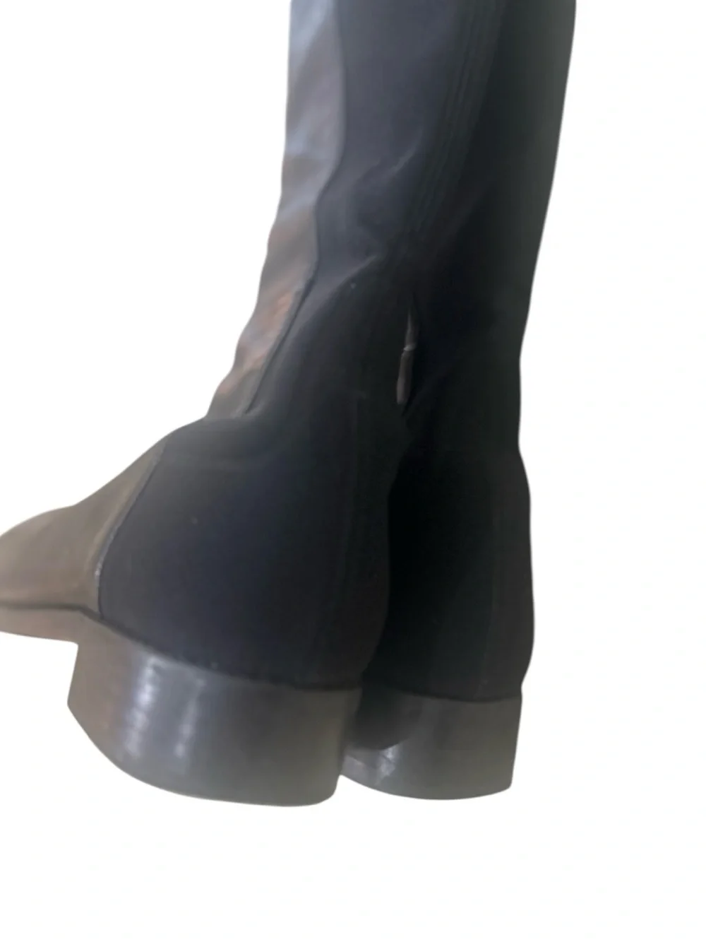 Stuart Weitzman Black Over-the-Knee Leather & stretch Boots size 6 5