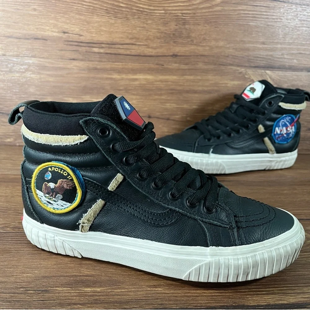 VANS‎ SK8-Hi 46 MTE DX ‘Space Voyager’ Black Leather Sneakers Women’s Size 7.5