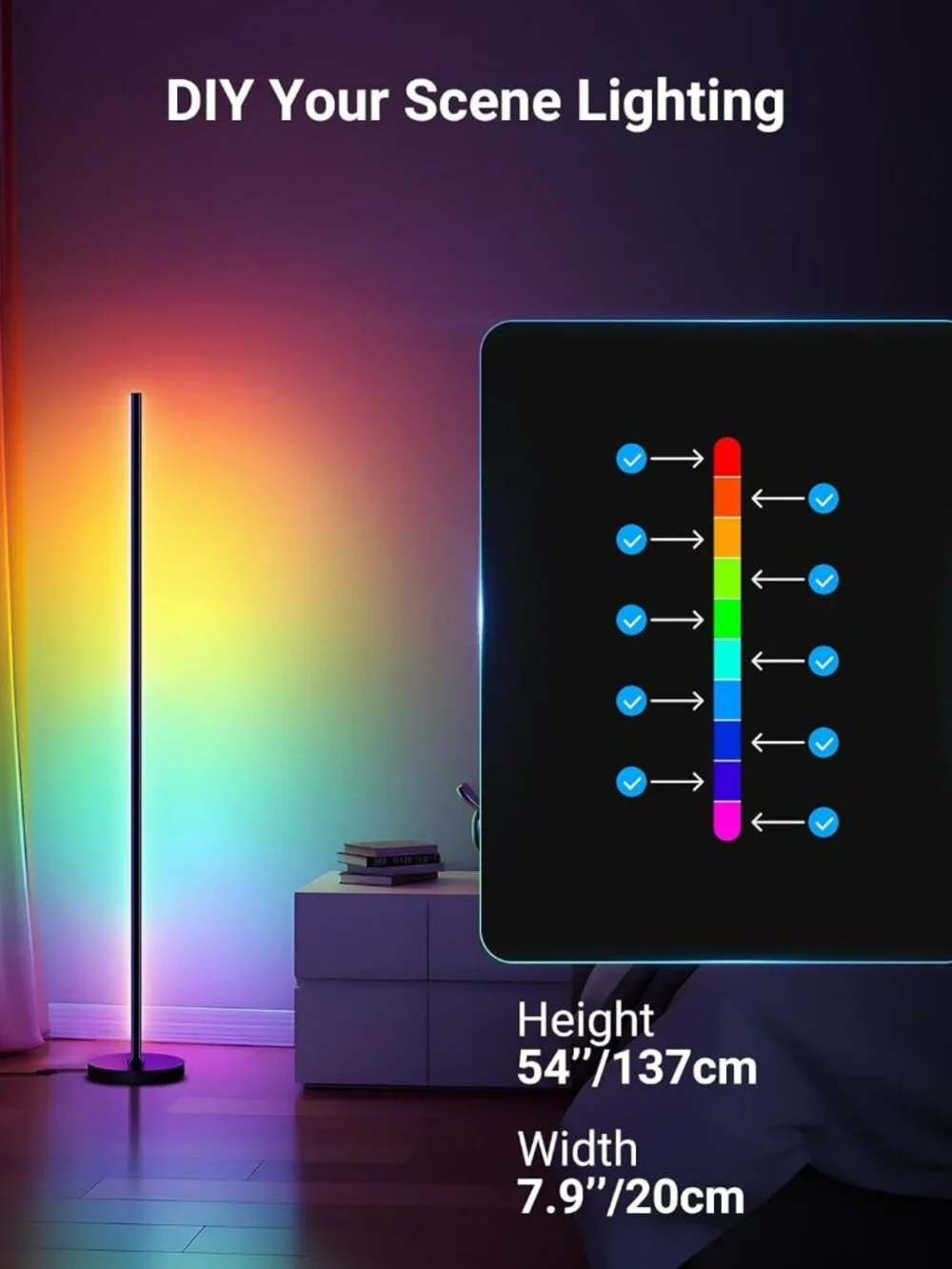 Smart LED Floor Lamp, NIB