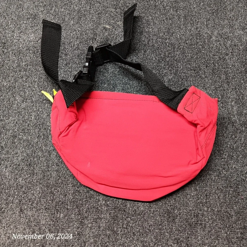 Red & Yellow Fanny Pack‎ With Pockets and Divider