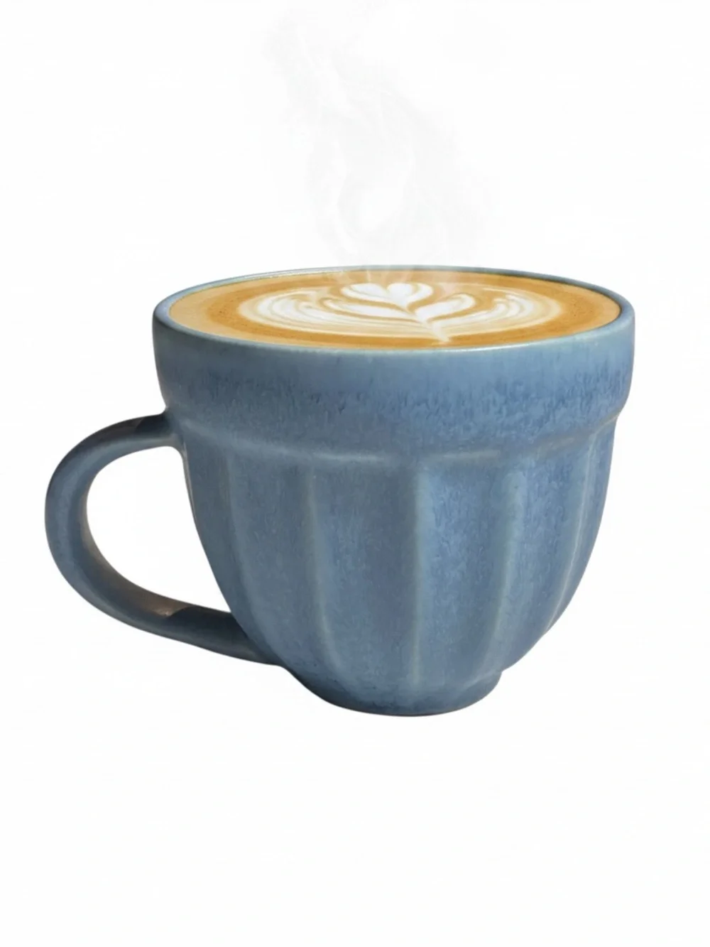 Pottery Barn Mendocino Gray Blue Stoneware Coffee Cappuccino Latte Soup Mug 10oz