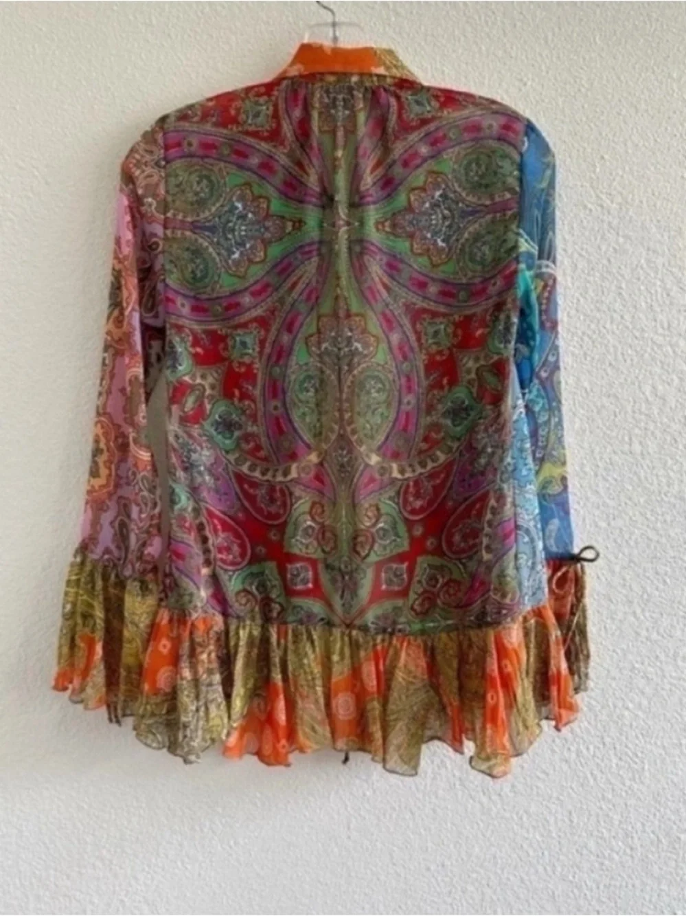 Zara printed ruffled